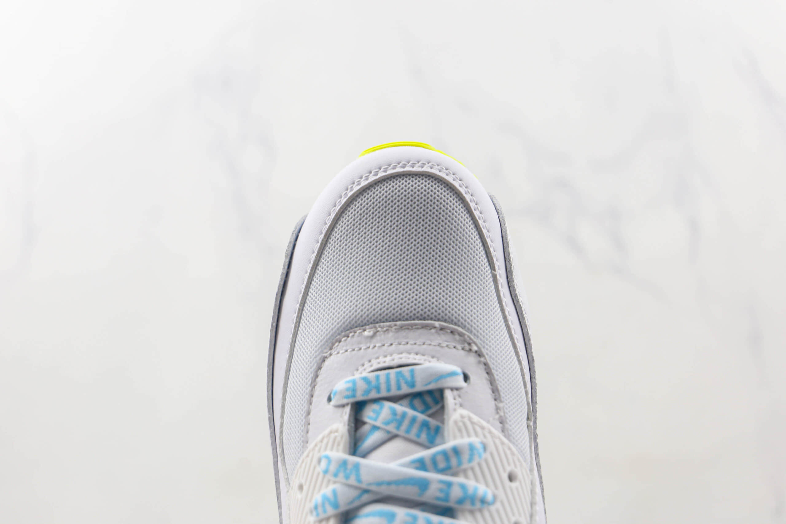 耐克Nike Air Max 1纯原版本白蓝黄Max1气垫鞋原楦头纸板打造 货号：CK7069-100