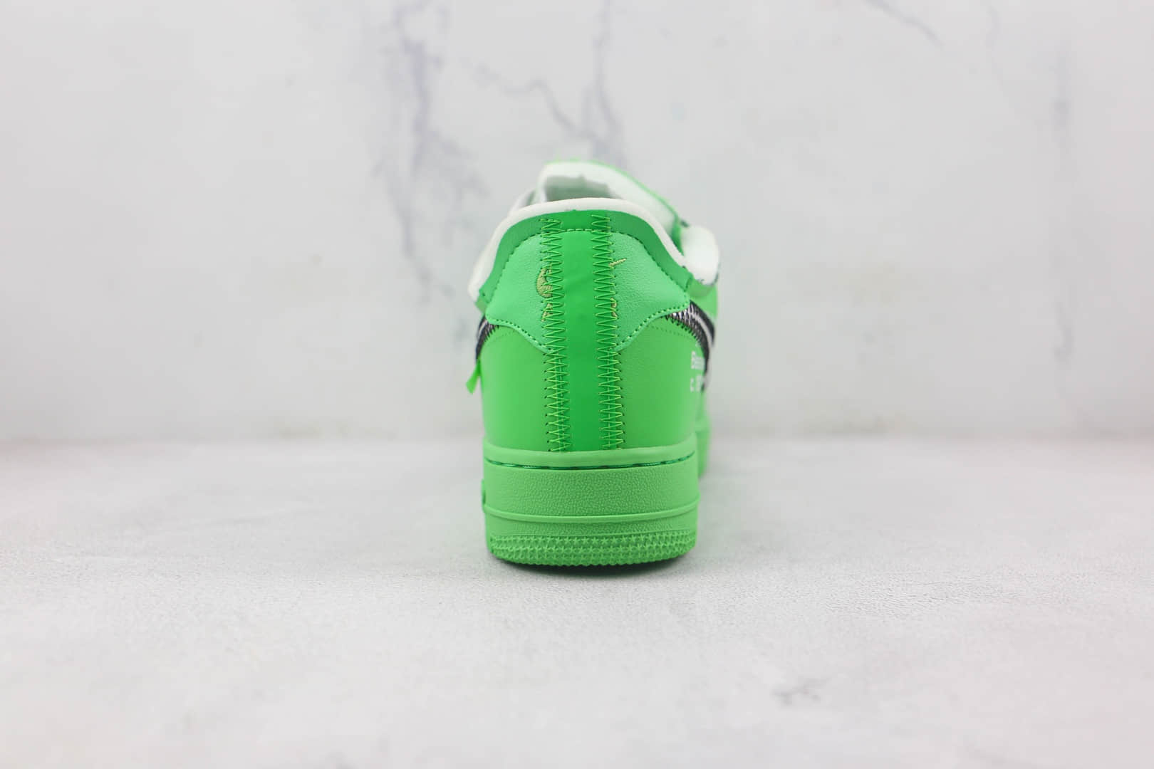 耐克Nike Air Force 1 x OW联名款纯原版本低帮空军一号绿色板鞋原楦头纸板打造 货号：DX1419-300