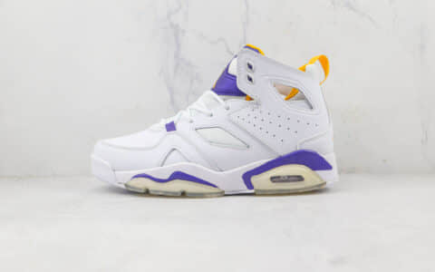 乔丹Air Jordan Fltclb’91莆田纯原复刻天花板AJ紫金湖人篮球鞋原楦头纸板打造 货号：DC7329-106