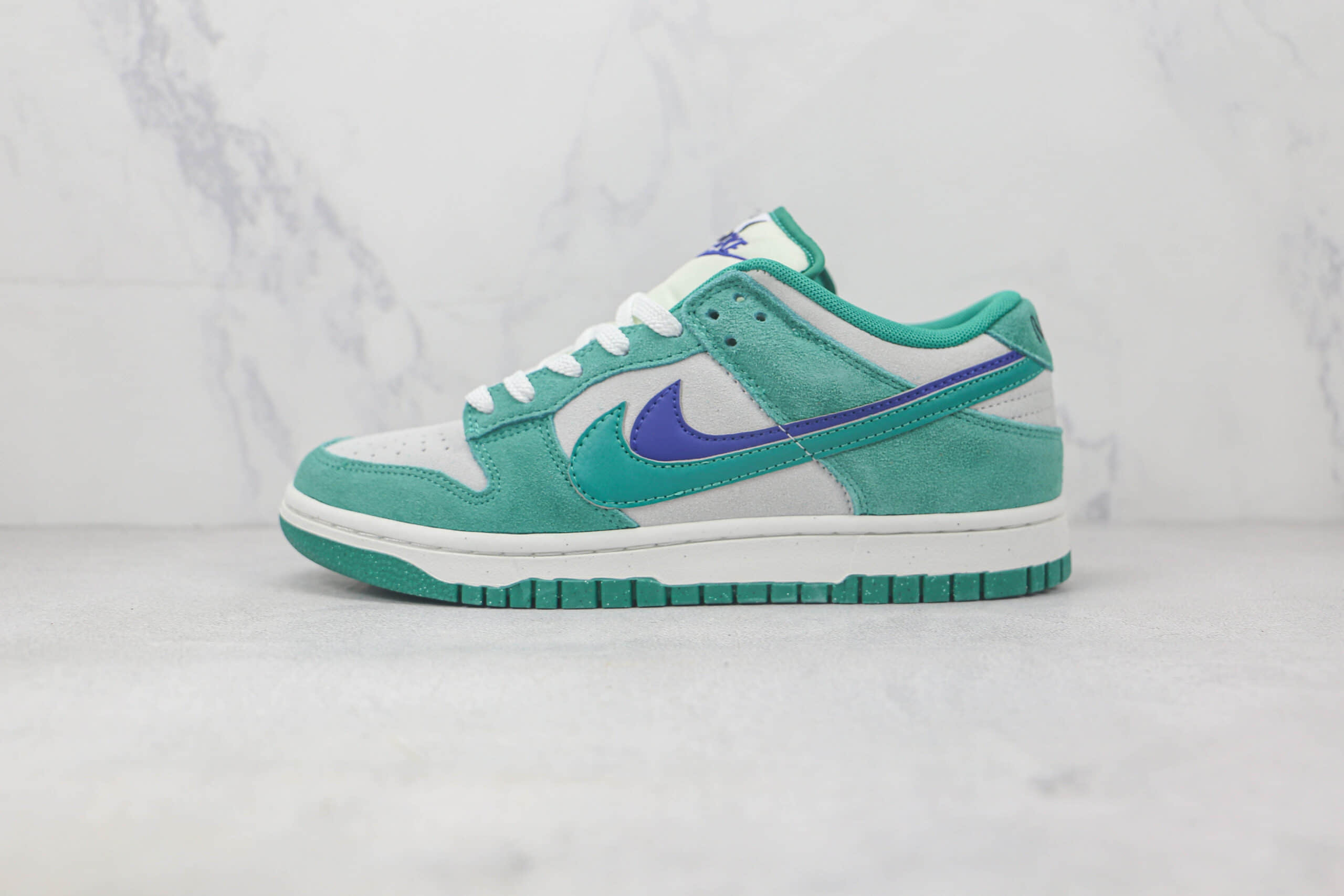 耐克Nike Dunk Low SE 85莆田纯原复刻版本低帮DUNK蓝绿双钩板鞋原楦头纸板打造 货号：DO9457-101