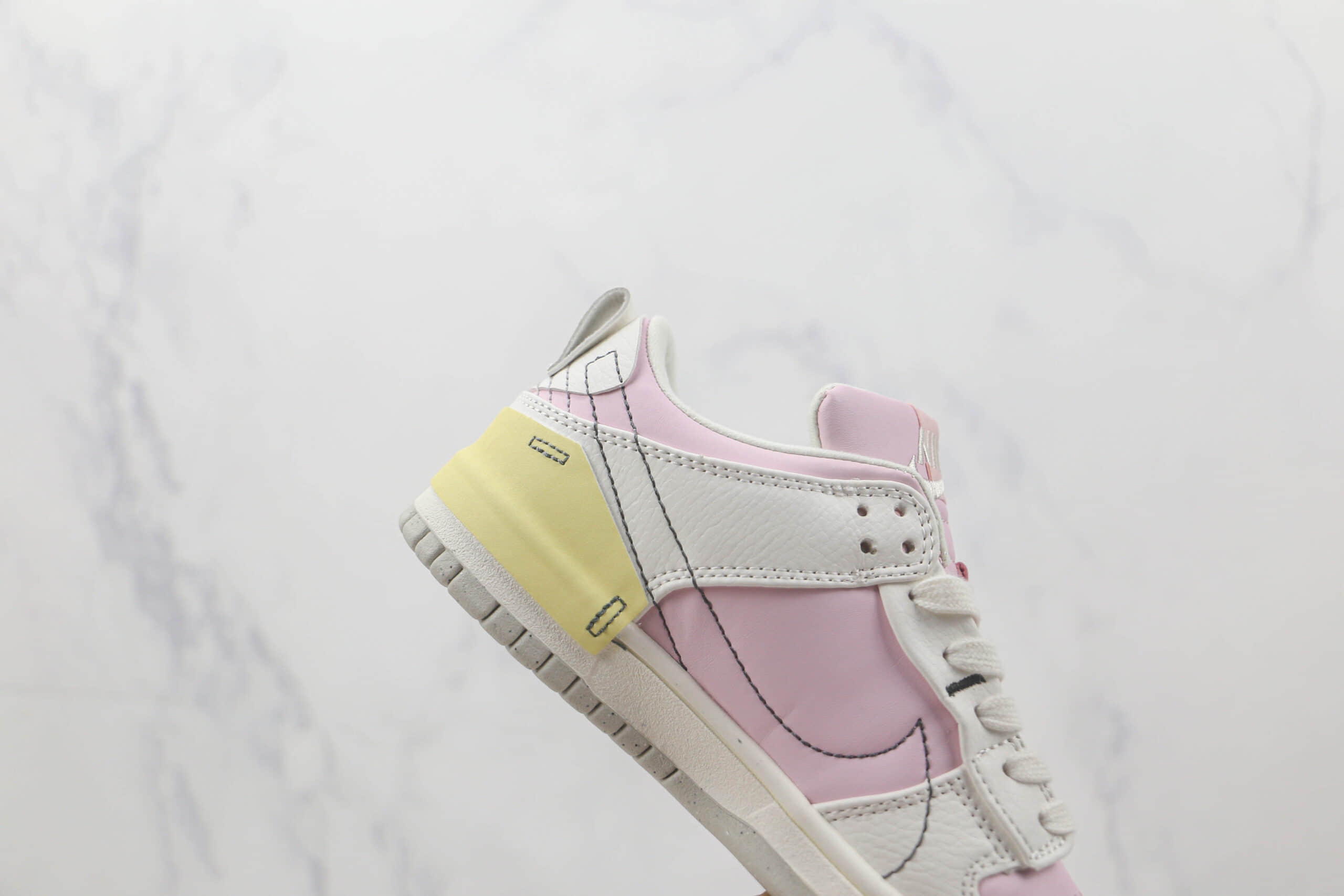 耐克Nike Dunk Low Disrupt 2 Easter莆田纯原复刻版本低帮DUNK蛇纹白粉配色板鞋原楦头纸板打造 货号：DV4024-001