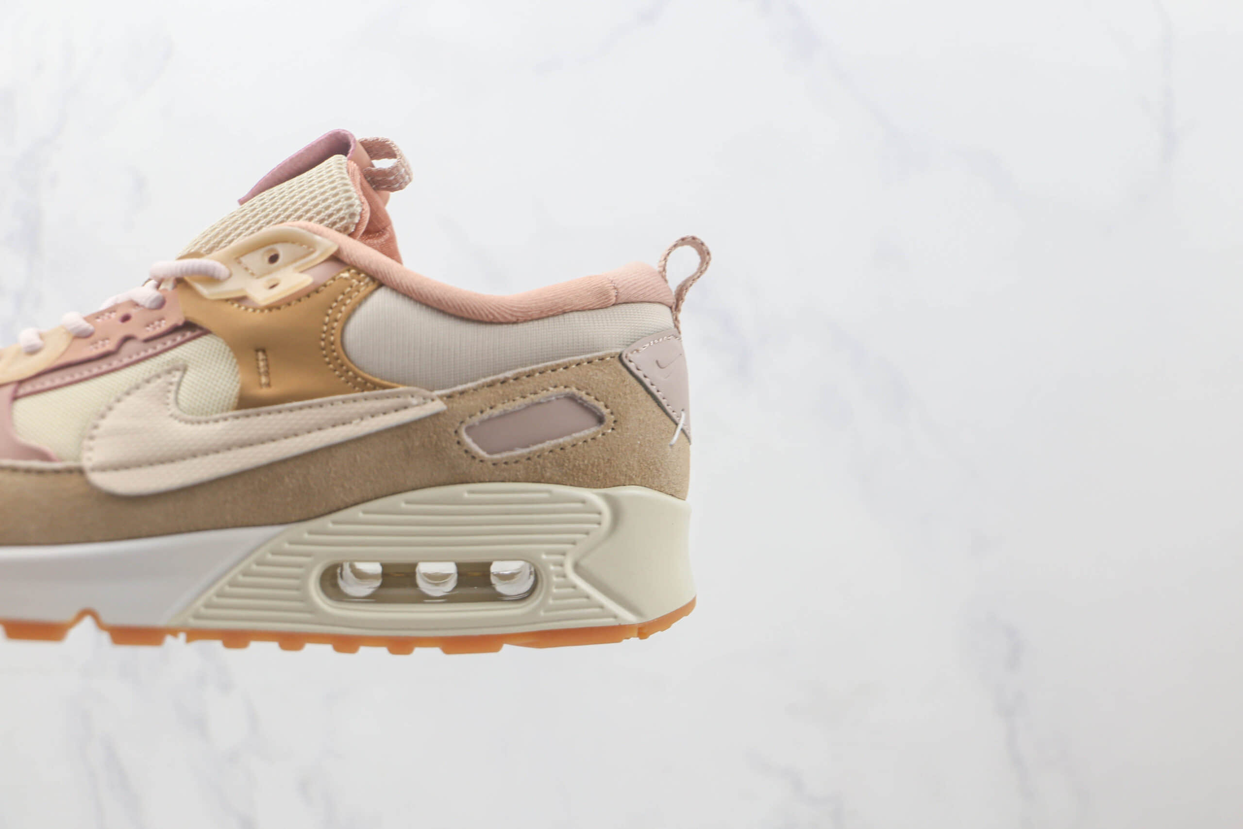 耐克Nike Air Max 90纯原版本棕粉色Max90气垫鞋 耐克Max90校园气垫鞋 货号：DM9922-100