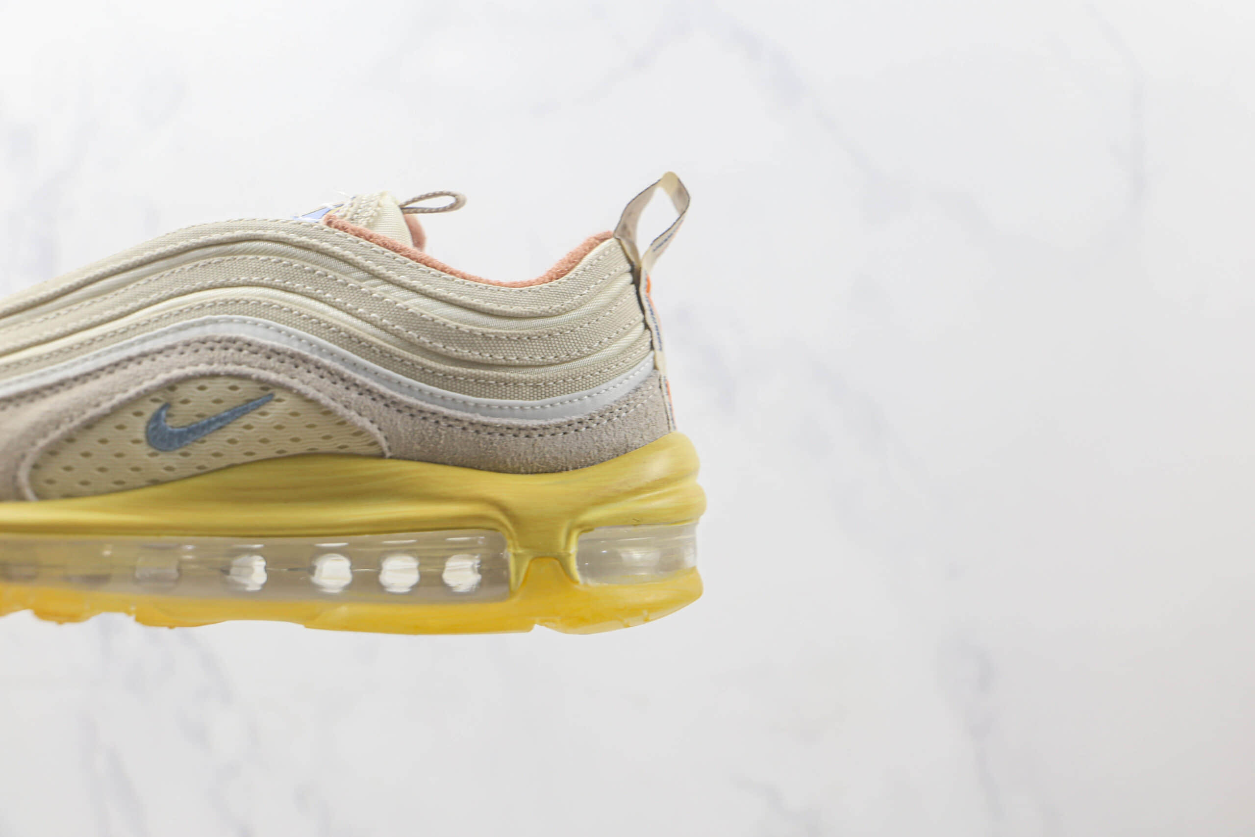 耐克Nike Air Max 97纯原版本Max97椰奶做旧配色子弹头系列气垫鞋 耐克Max系列气垫鞋 货号：DV1489-141