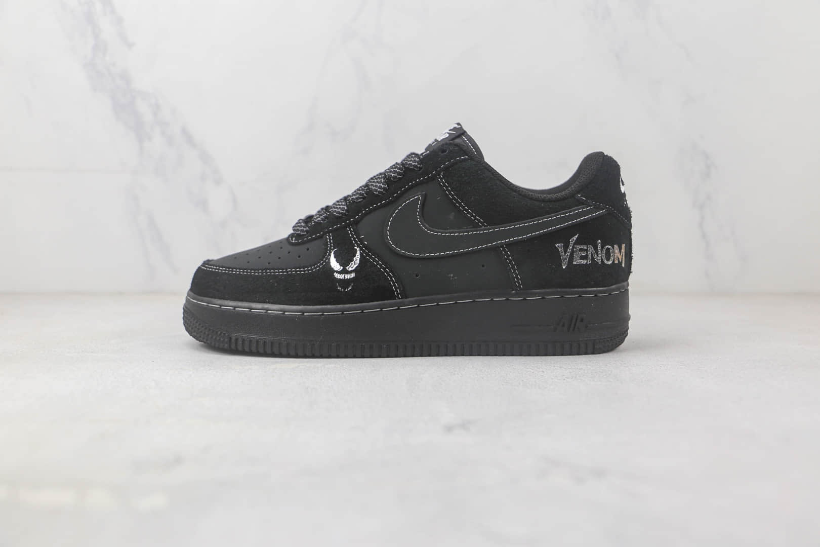 耐克Nike Air Force 1 Low 07纯原版本低帮空军一号漫威黑毒液配色板鞋 耐克空军一号系列板鞋 货号：BS5085-204