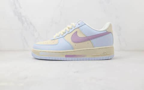 耐克Nike Air Force 1 Low 07 Jade Hare纯原版本低帮空军一号玉兔蓝紫黄配色板鞋 耐克空军一号定制款 货号：CW0088-111