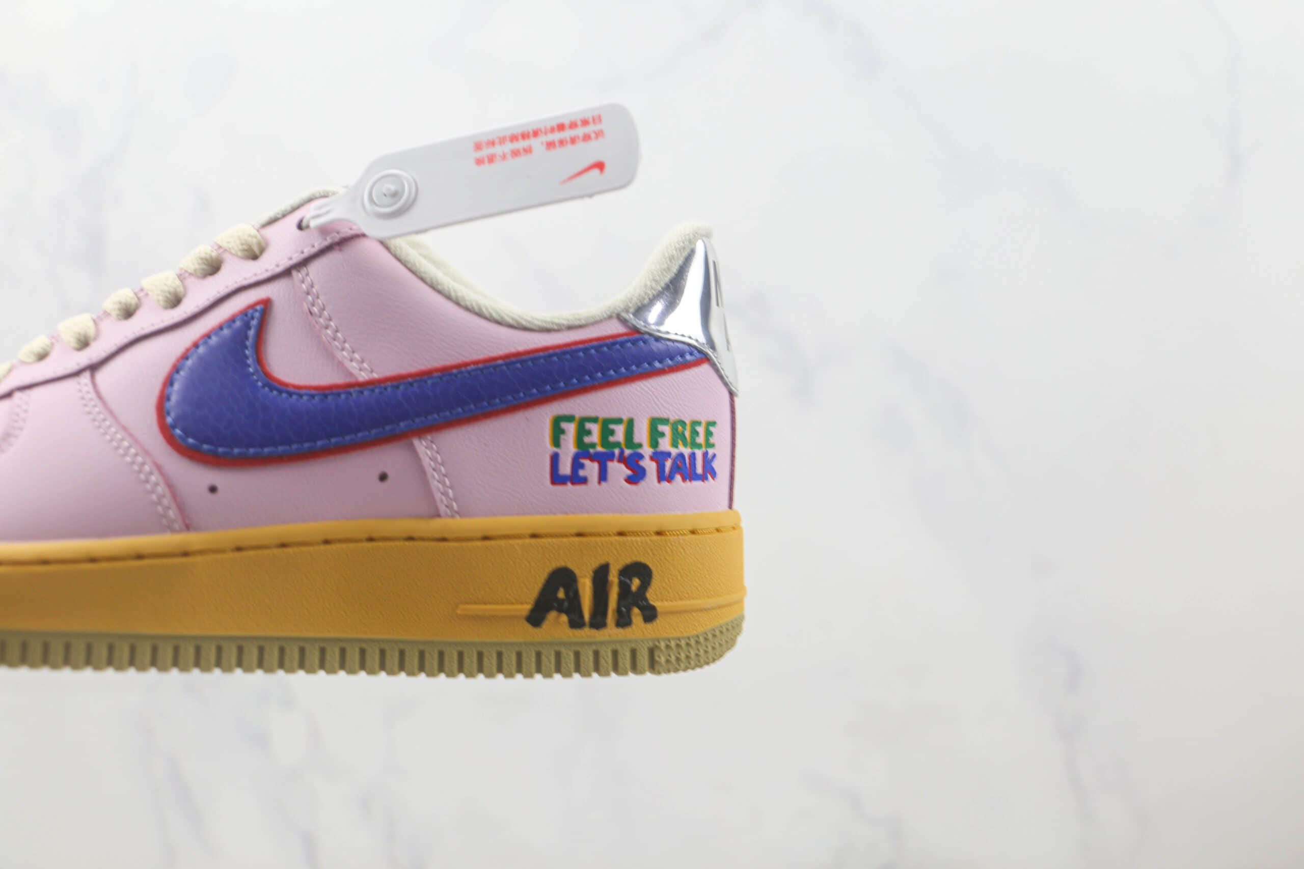 耐克Nike Air Force 1 Low 07纯原版本低帮空军一号鸳鸯勾粉色板鞋 耐克空军一号校园板鞋 货号：DX2667-600