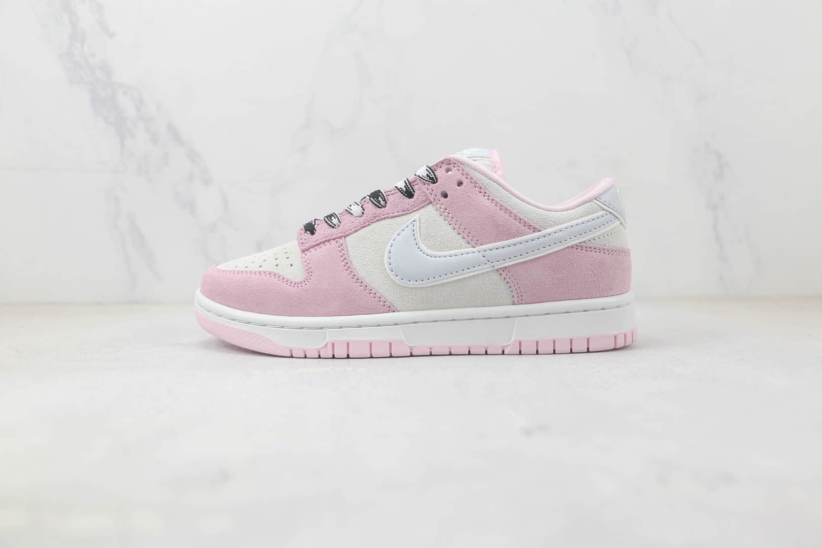 耐克Nike SB Dunk Low SE Pink Grey Light Blue纯原版本低帮SB DUNK翻毛浅粉灰淡蓝色板鞋 莆田天花板DUNK系列板鞋 货号：DV3054-600