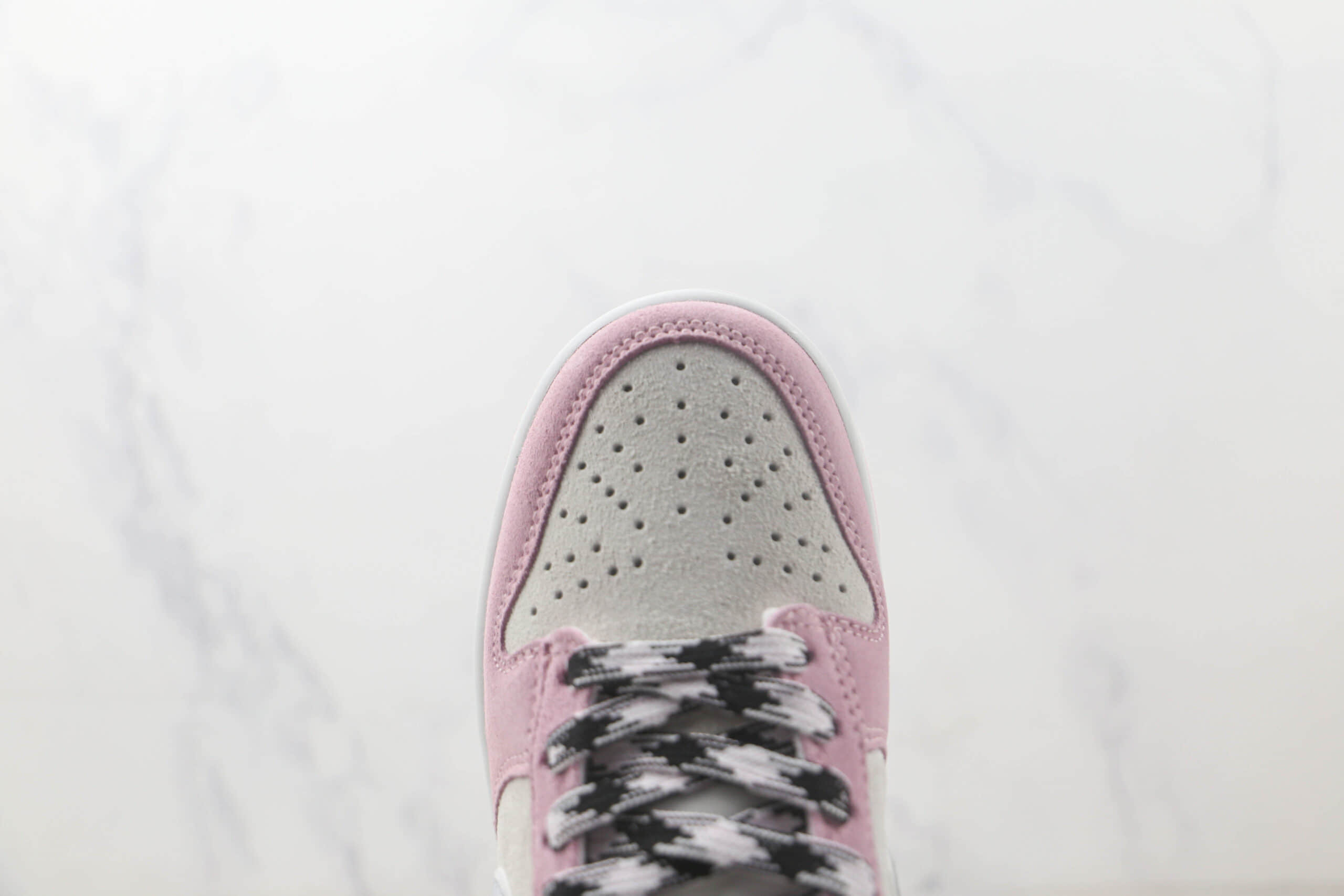 耐克Nike SB Dunk Low SE Pink Grey Light Blue纯原版本低帮SB DUNK翻毛浅粉灰淡蓝色板鞋 莆田天花板DUNK系列板鞋 货号：DV3054-600