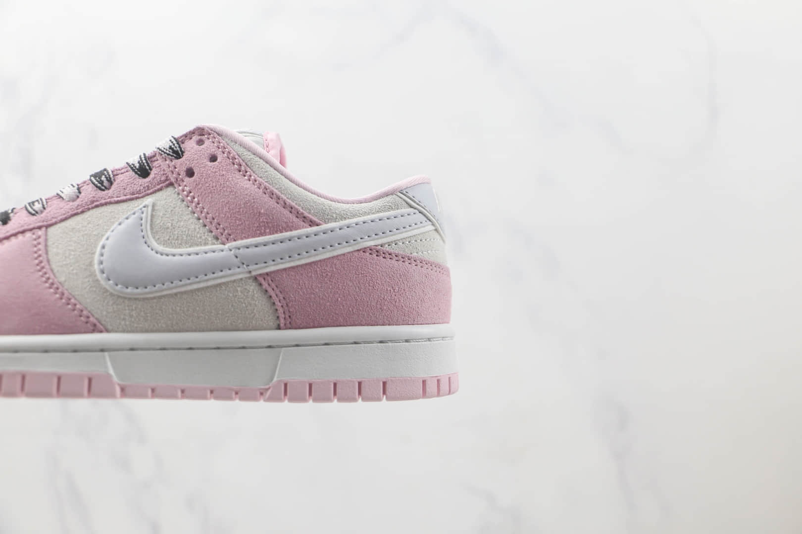 耐克Nike SB Dunk Low SE Pink Grey Light Blue纯原版本低帮SB DUNK翻毛浅粉灰淡蓝色板鞋 莆田天花板DUNK系列板鞋 货号：DV3054-600