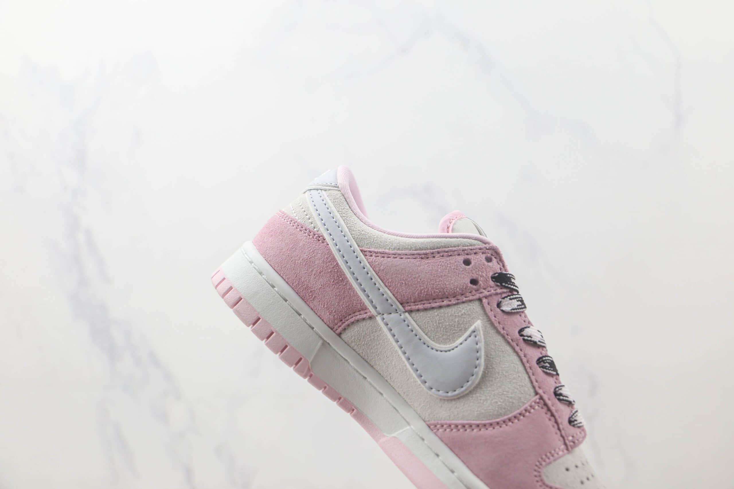 耐克Nike SB Dunk Low SE Pink Grey Light Blue纯原版本低帮SB DUNK翻毛浅粉灰淡蓝色板鞋 莆田天花板DUNK系列板鞋 货号：DV3054-600