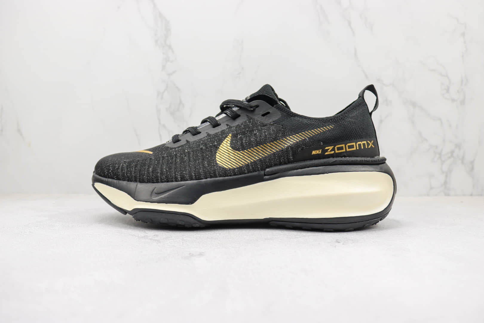 耐克Nike ZOOMX INVINCIBLE RUN FK3纯原版本黑黄色FK3马拉松慢跑鞋 天花板耐克马拉松跑鞋 货号：DR2615-003