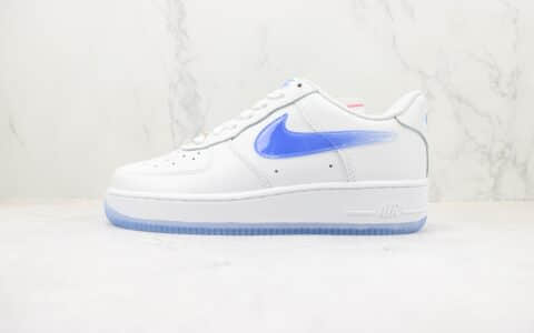 耐克Nike Air Force 1 '07 Low纯原版本低帮空军一号白蓝色渐变勾果冻生胶底配色板鞋 复刻耐克空军一号系列 货号：CO3363-361