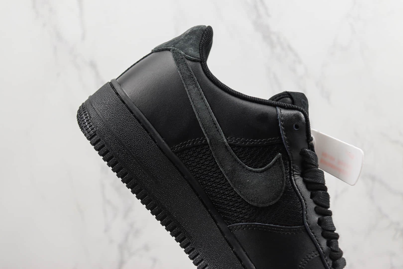 耐克Slam Jam x Nike Air Force 1 Low纯原版本低帮空军一号纯黑板鞋 莆田天花板AF1系列 货号：DX5590-001