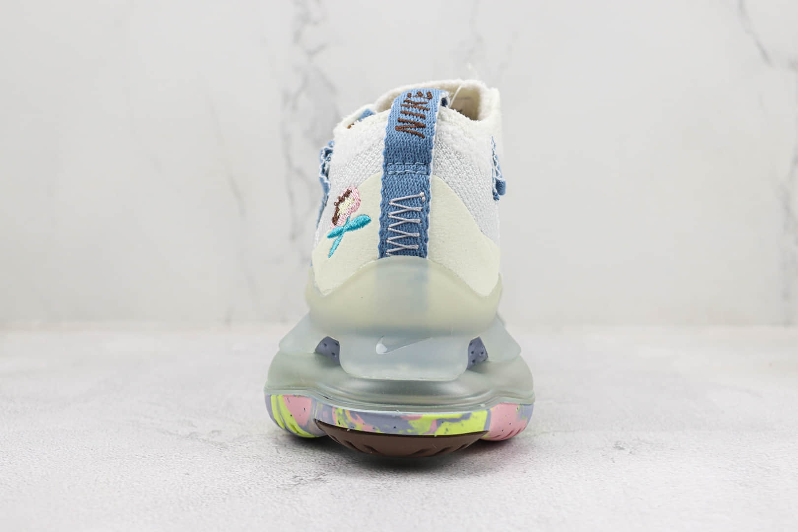 耐克Nike Air Max Scorpion FK纯原版本白蓝色大气垫跑鞋 莆田耐克工厂 货号：FJ7736-141