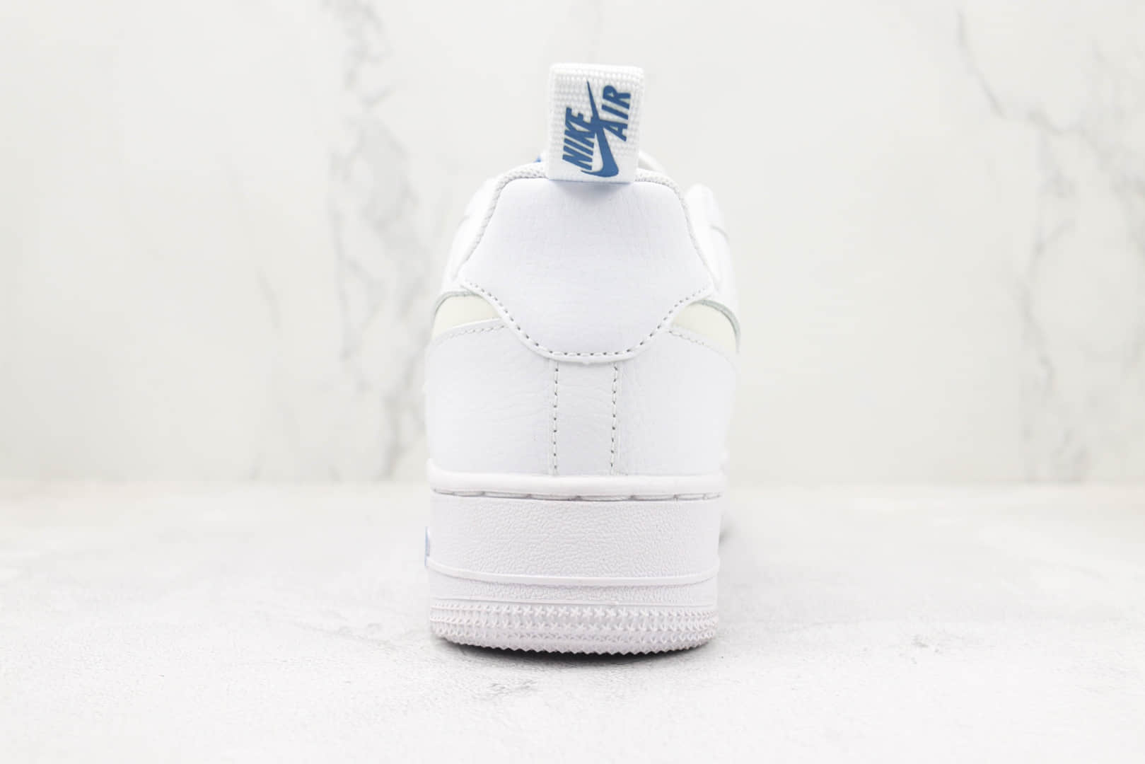 耐克Nike Air Force 1纯原版本低帮空军一号白蓝镂空大勾板鞋 莆田天花板AF1系列 货号：FB8971-100