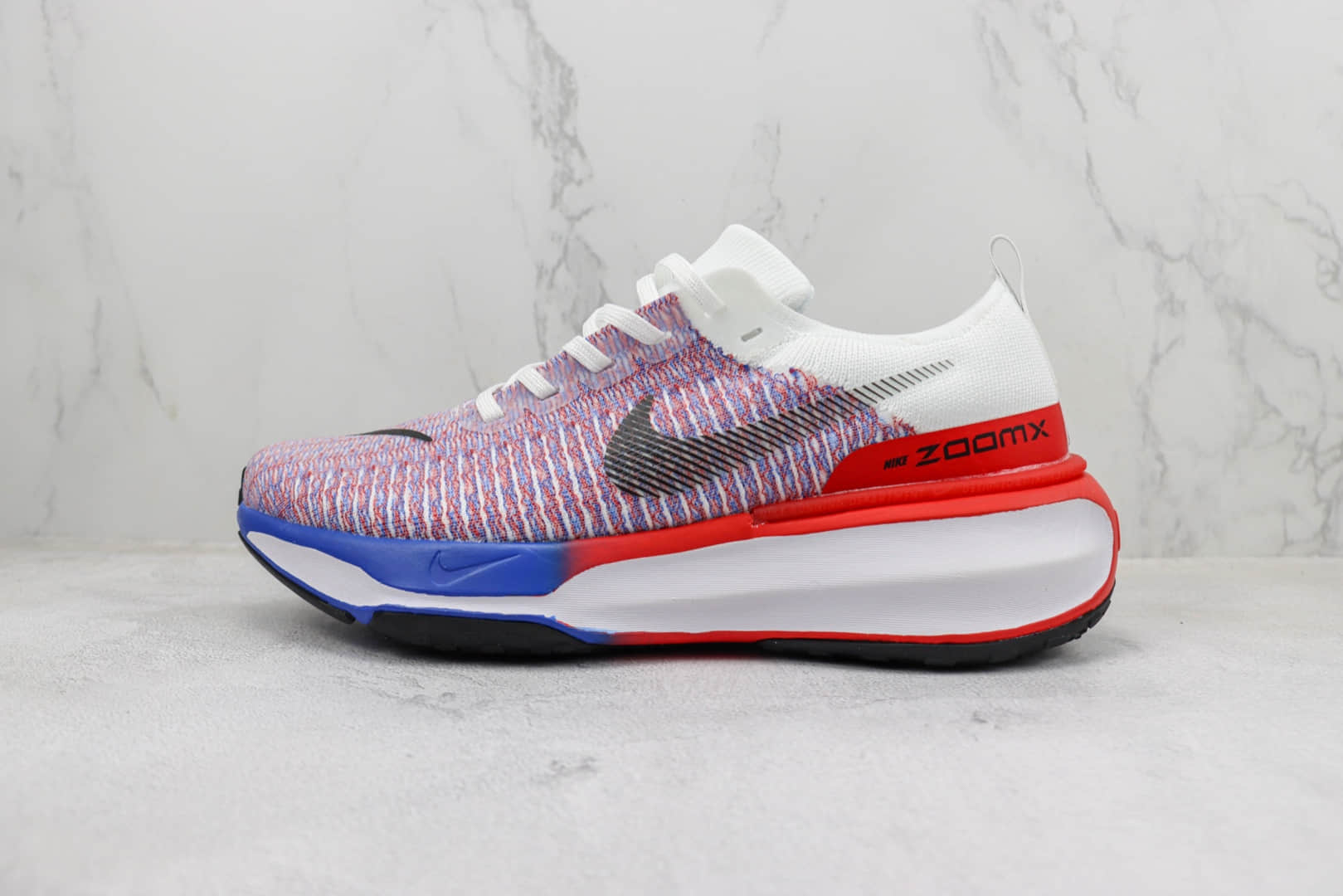 耐克Nike Zoom X Invincible Run Fk 3纯原版本马拉松针织白红蓝跑鞋 莆田复刻耐克 货号：FJ3889-100