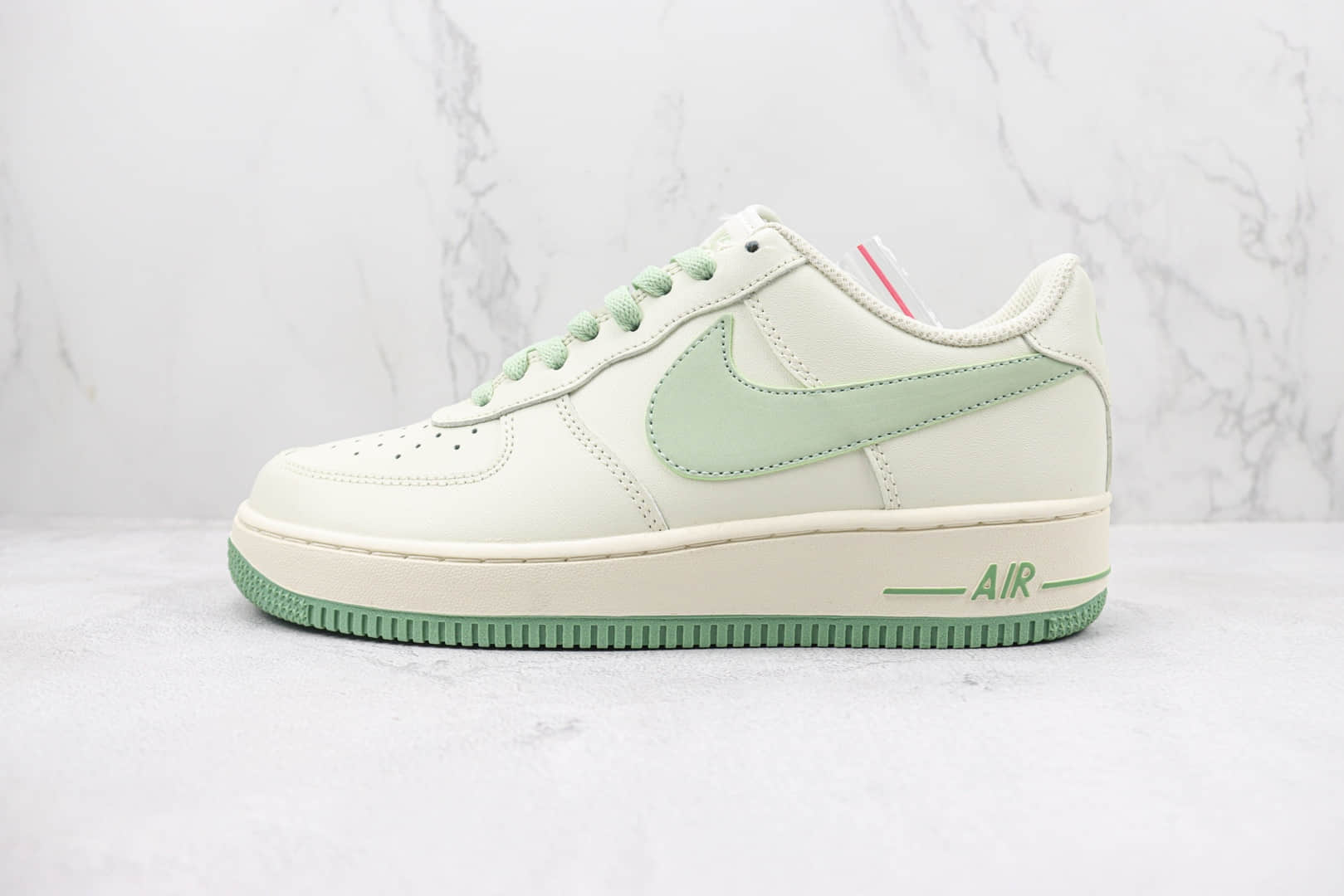 耐克Nike Air Force 1 Low纯原版本空军一号低帮米白绿色板鞋 莆田天花板AF1系列 货号：SP0758-029