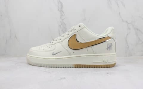 耐克Nike Air Force 1’07 Low纯原版本低帮空军一号UN联名米白拿铁板鞋 莆田天花板AF1系列 货号：BS9055-735