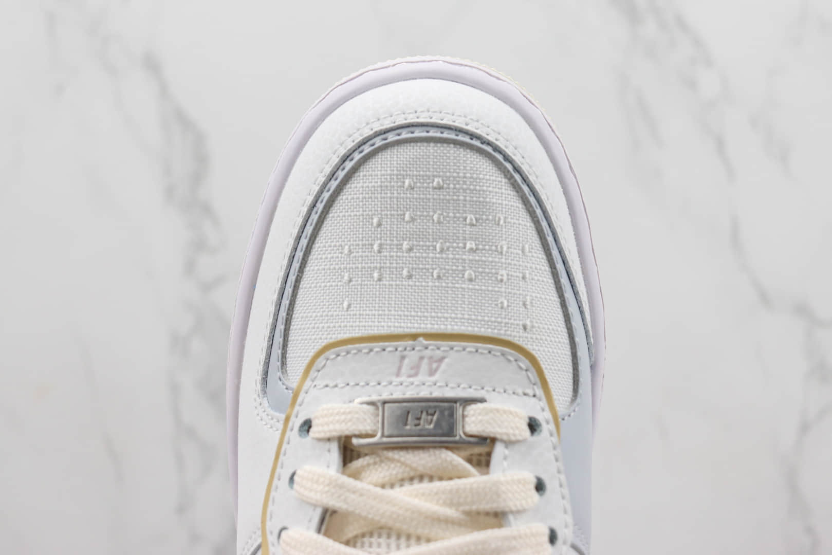 耐克Nike Air Force 1 Shadow纯原版本空军一号马卡龙解构板鞋 莆田复刻耐克 货号：DV7449-100