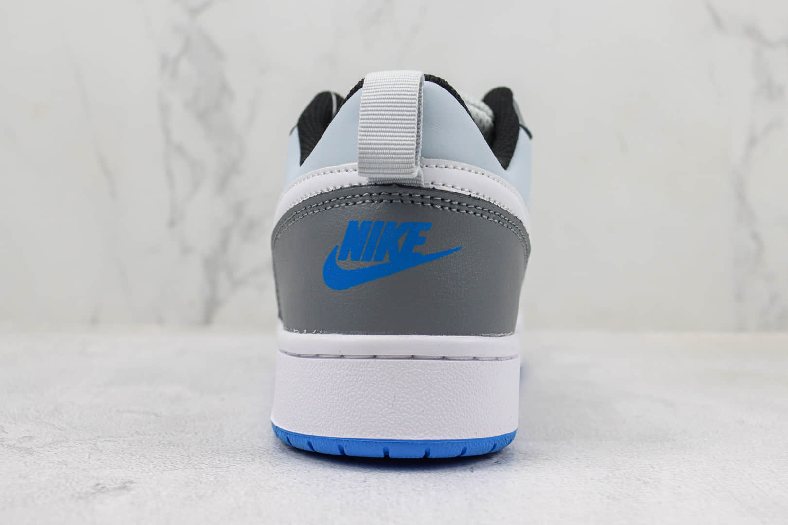 耐克Nike Court Borough Low 2纯原版本灰蓝色板鞋 莆田耐克工厂 货号：BQ5448-019