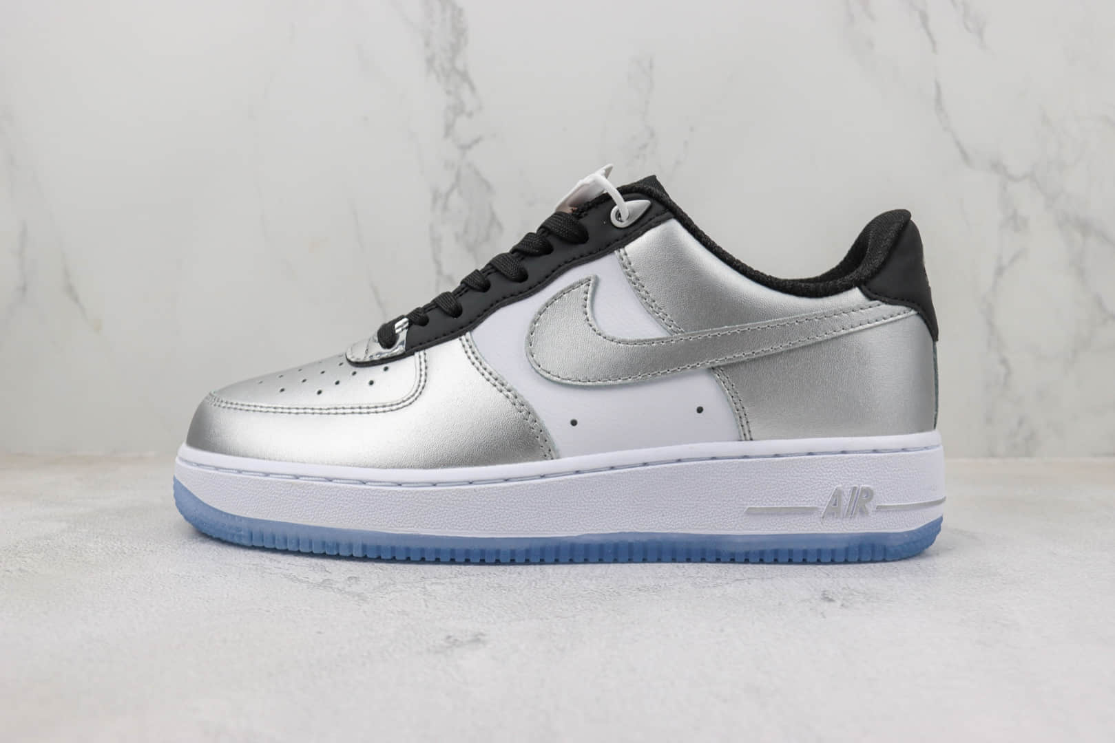 耐克Nike Air Force 1 Low纯原版本空军一号低帮AF1银黑色休闲板鞋 莆田耐克工厂 货号：DX6764-001