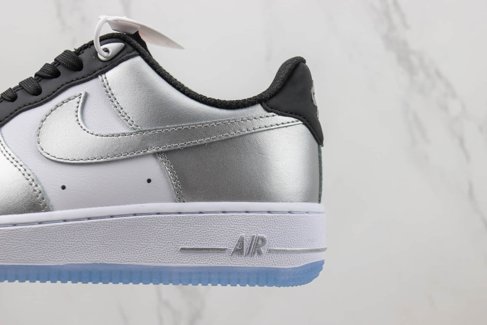 耐克Nike Air Force 1 Low纯原版本空军一号低帮AF1银黑色休闲板鞋 莆田耐克工厂 货号：DX6764-001