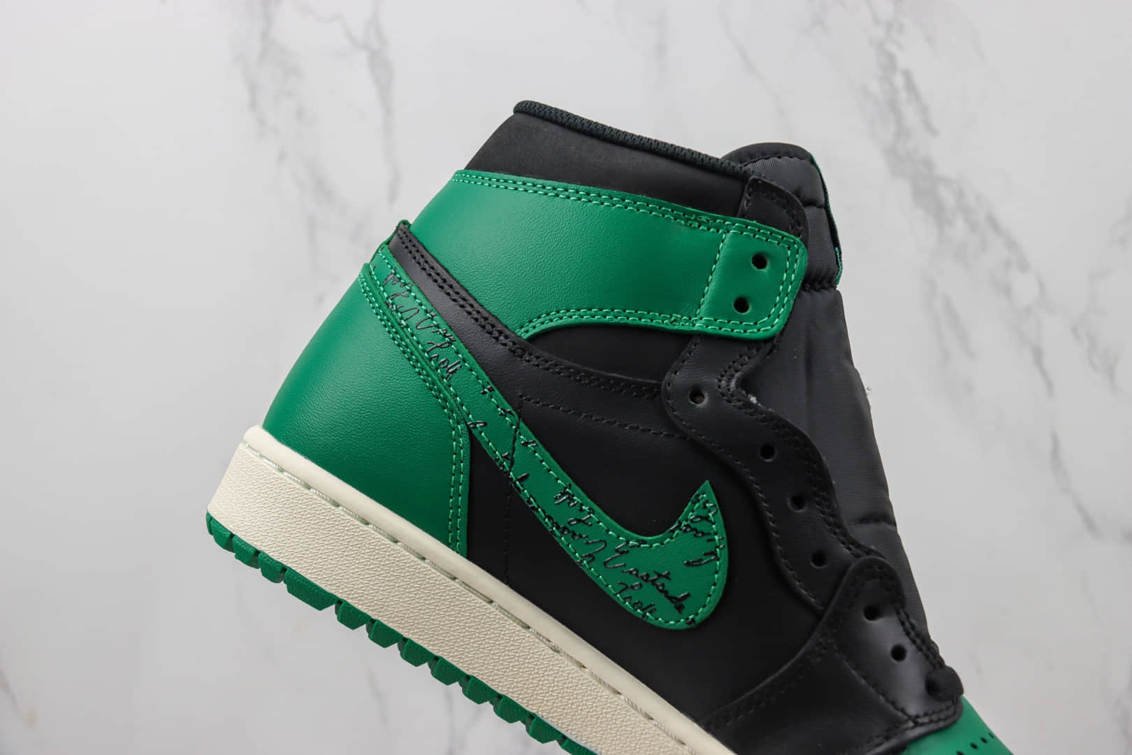 乔丹Eastside Golf x Air Jordan 1 High Golf “1961”纯原版本高帮AJ1黑绿色高尔夫联名篮球鞋 莆田天花板AJ1系列 货号：FJ0849-001