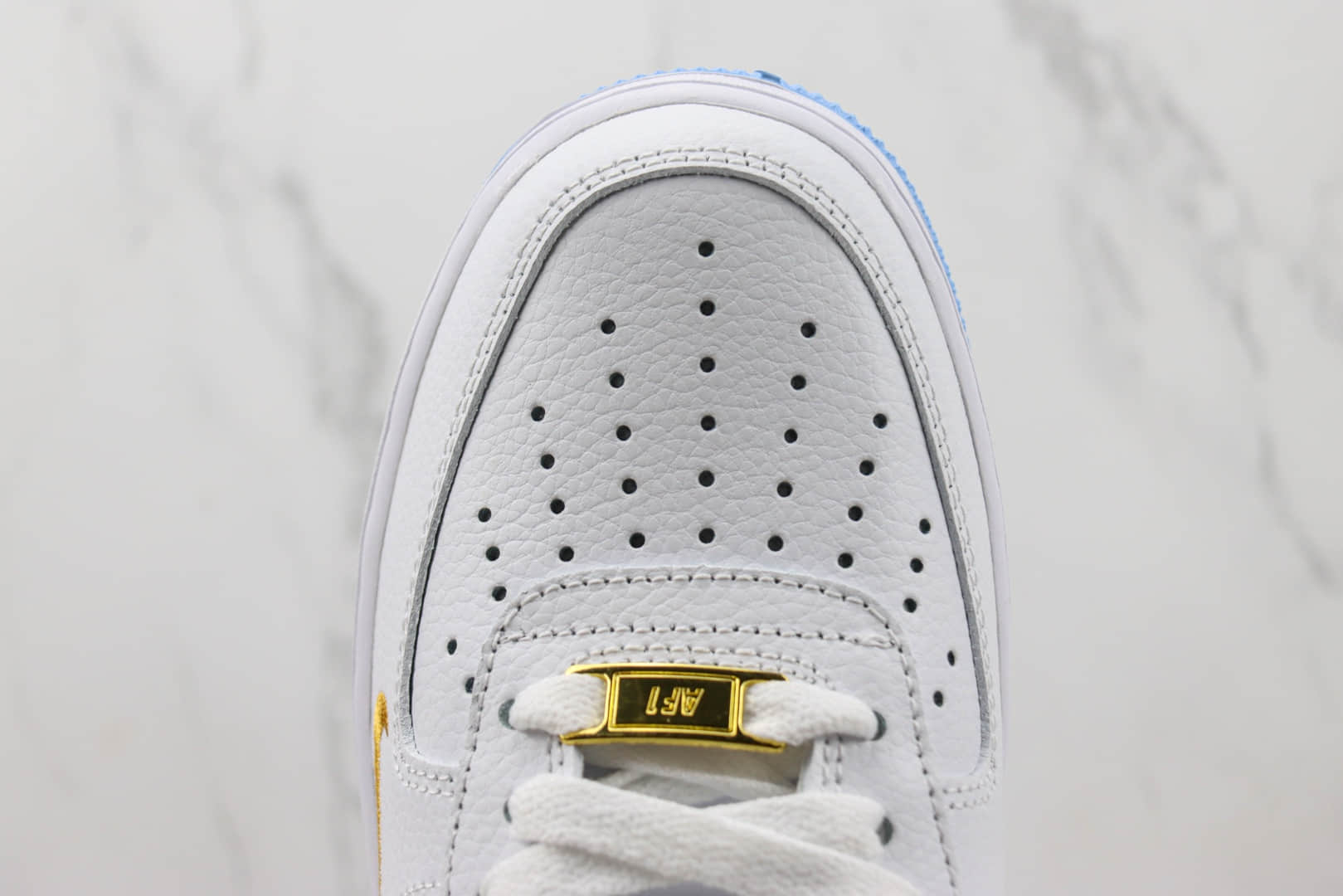 耐克Nike Air Force 1 Low纯原版本空军一号低帮AF1白蓝色40周年纪念板鞋 莆田天花板AF1 货号：DD1225-003