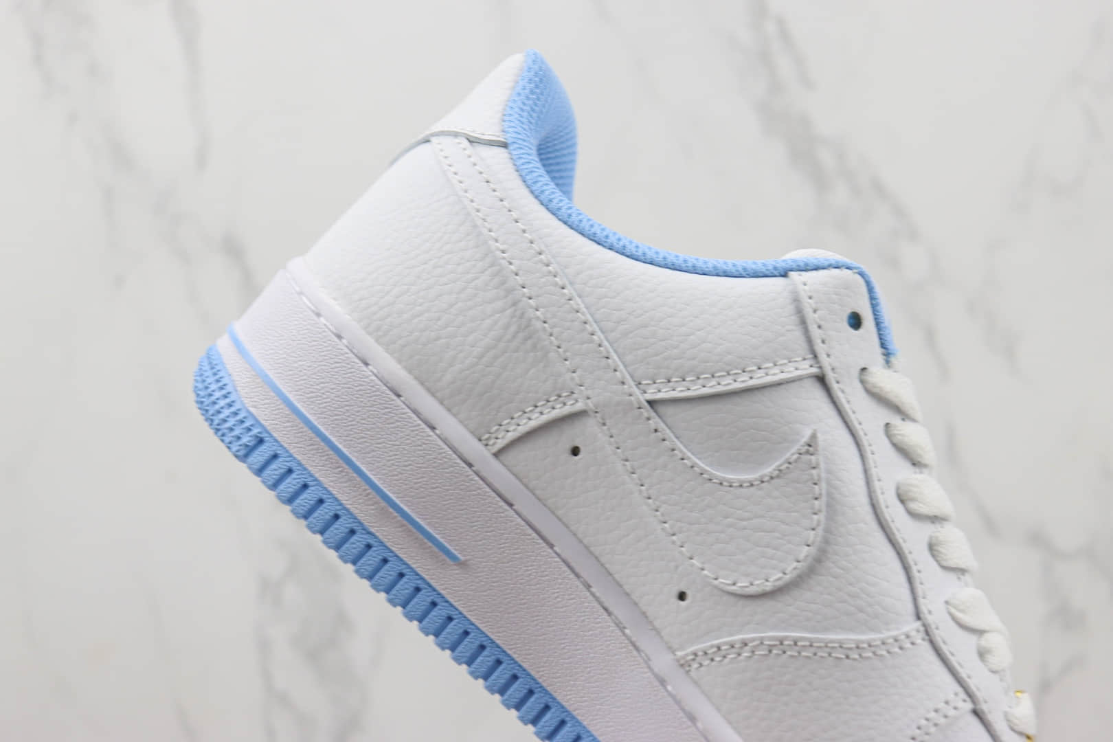 耐克Nike Air Force 1 Low纯原版本空军一号低帮AF1白蓝色40周年纪念板鞋 莆田天花板AF1 货号：DD1225-003