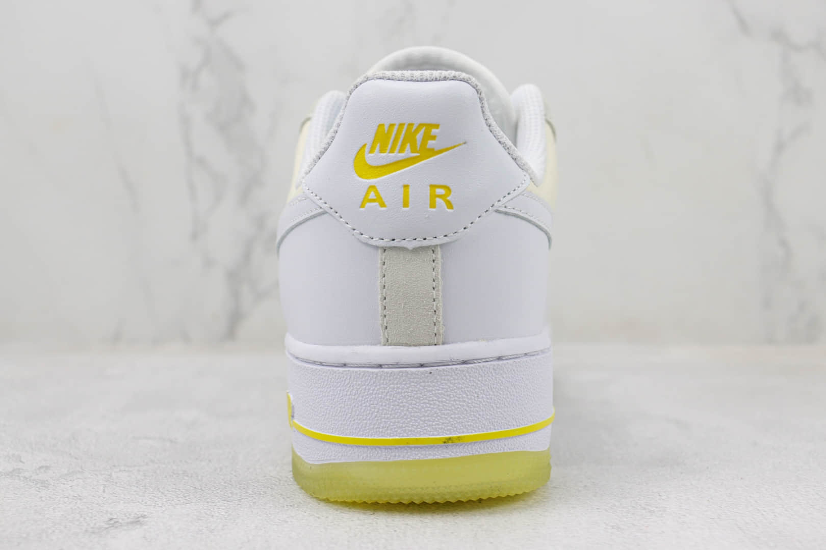 耐克Nike Air Force 1 Low纯原版本空军一号低帮奶油白黄拼接板鞋 莆田天花板AF1 货号：FQ0709-100