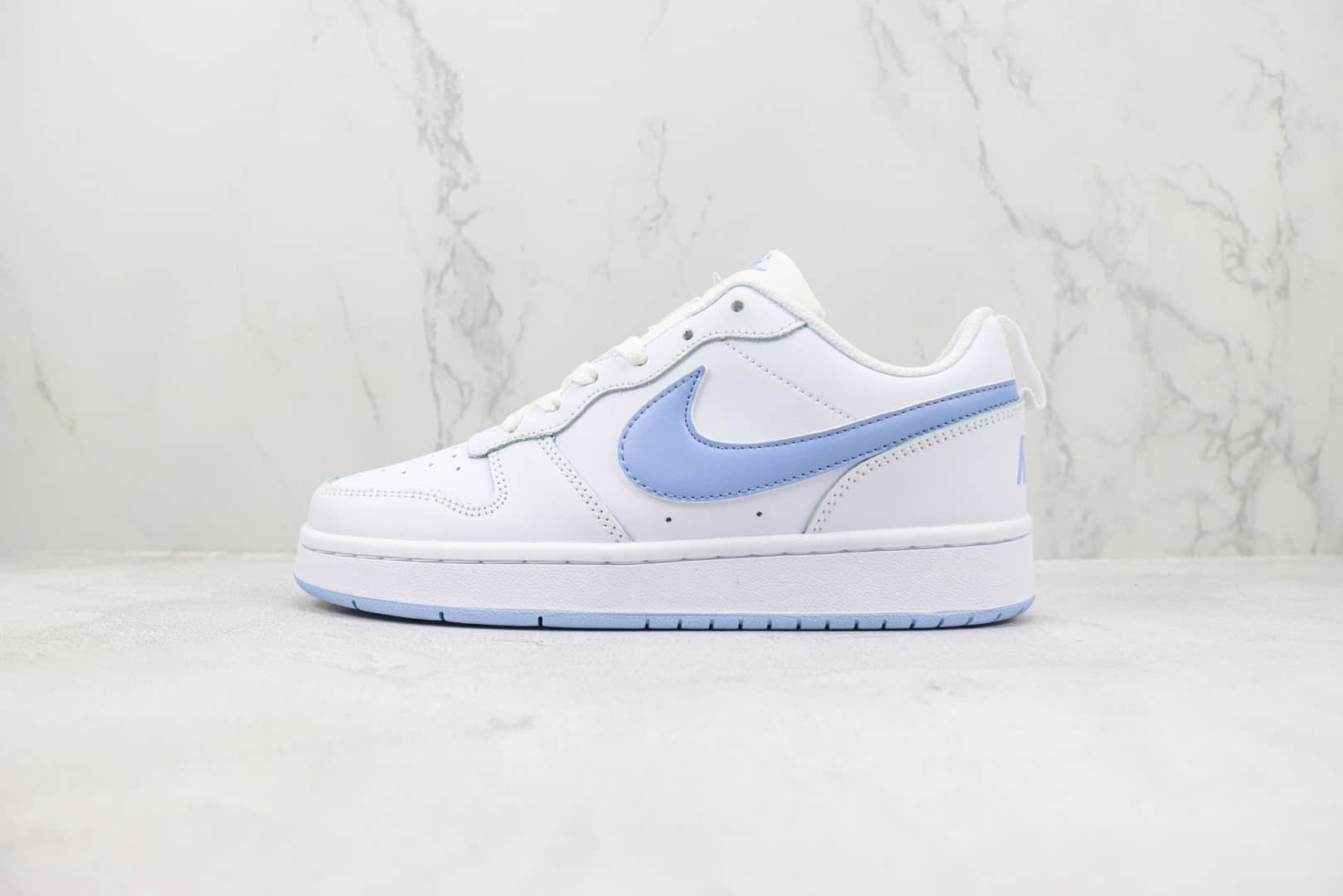 耐克Nike Court Borough Low 2纯原版本白蓝色板鞋 莆田耐克工厂 货号：DV5456-103