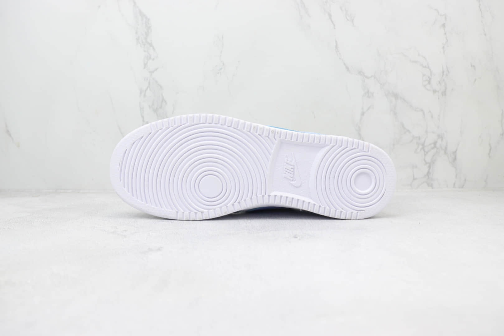 耐克Nike Court Vision Low纯原版本小空军白蓝色板鞋 莆田耐克工厂 货号：CD5434-115