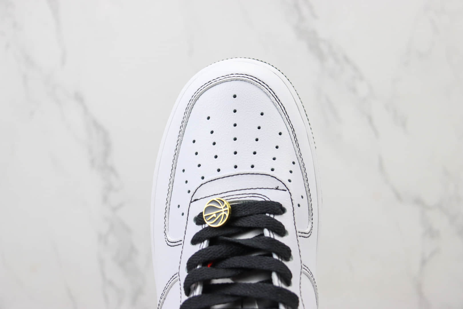 耐克Nike Air Force 1 Low纯原版本空军一号低帮AF1布鲁克林白黑板鞋 莆田天花板AF1 货号：CT2585-001