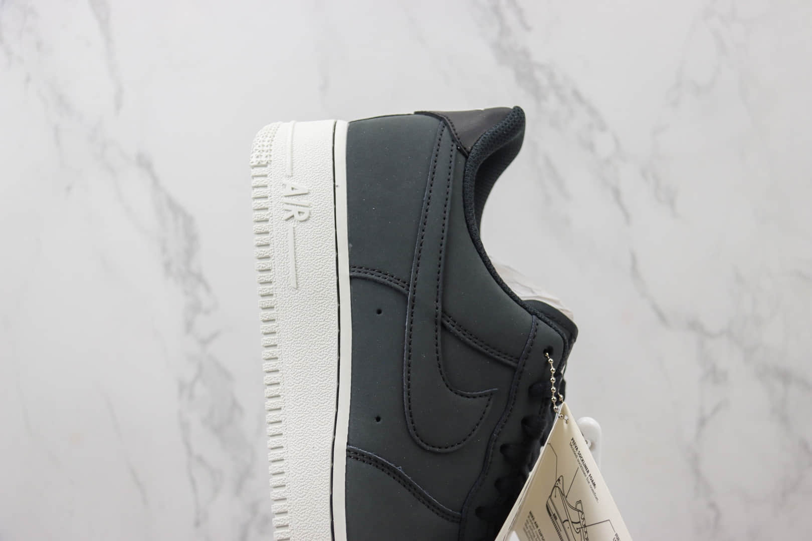 耐克Nike Air Force 1 Low纯原版本空军一号低帮AF1磨砂黑板鞋 莆田天花板AF1 货号：DQ8571-001