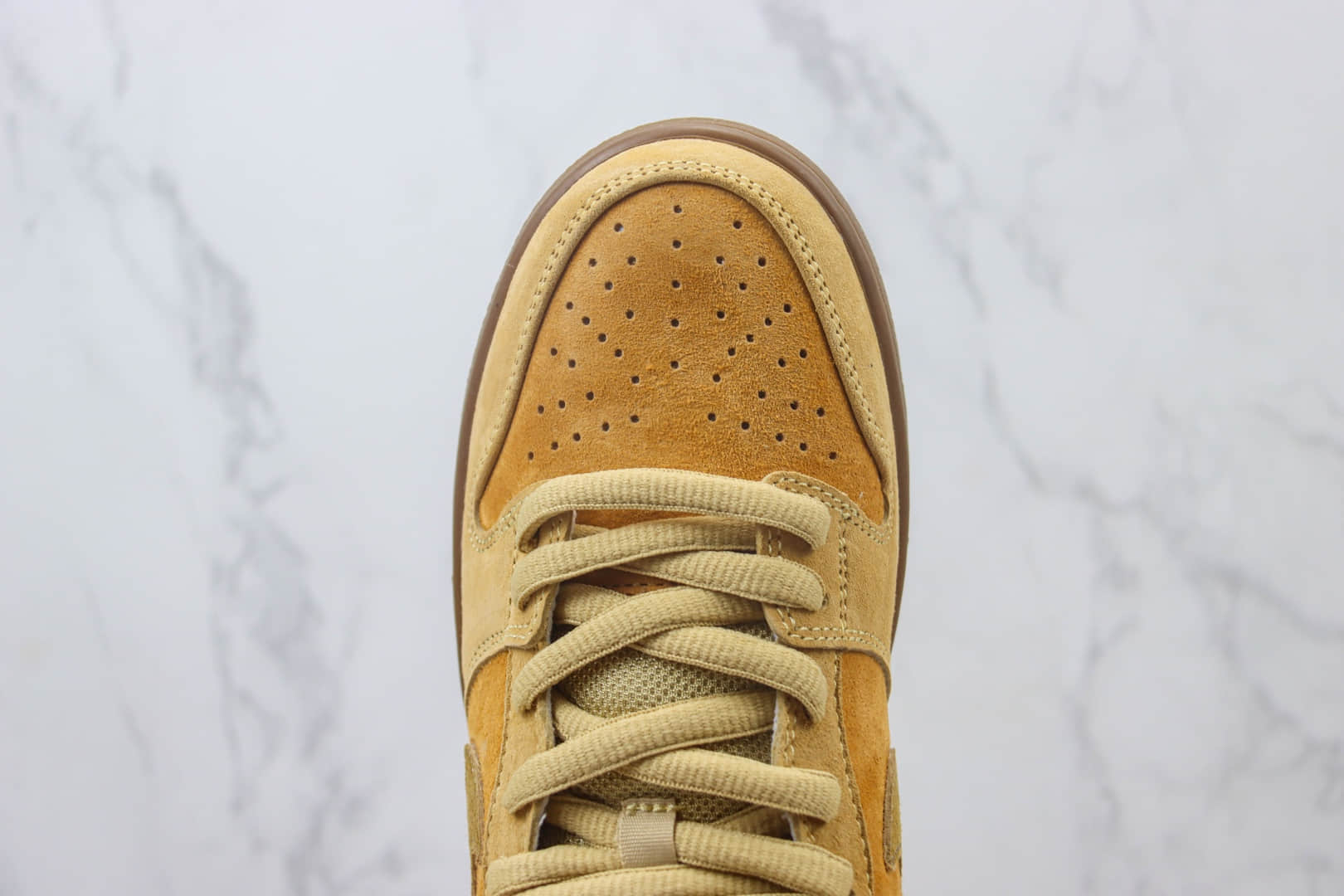 耐克Nike SB Dunk Low纯原版本低帮SB Dunk小麦棕板鞋 莆田耐克代理 货号：883232-700