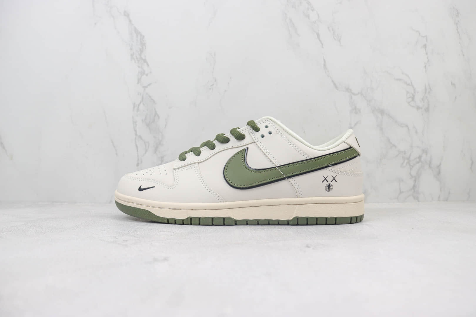 耐克Nike SB Dunk Low纯原版本低帮SB Dunk灰白绿板鞋 莆田耐克代理 货号：DD1391-121