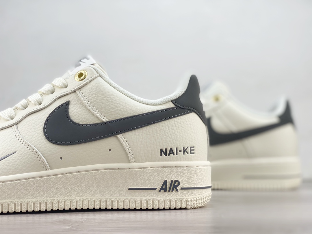 耐克Nike Air Force 1 Low “NAI-KE”纯原版本空军一号白黑纪念款AF1低帮板鞋 莆田耐克代理 货号：NK0621-100