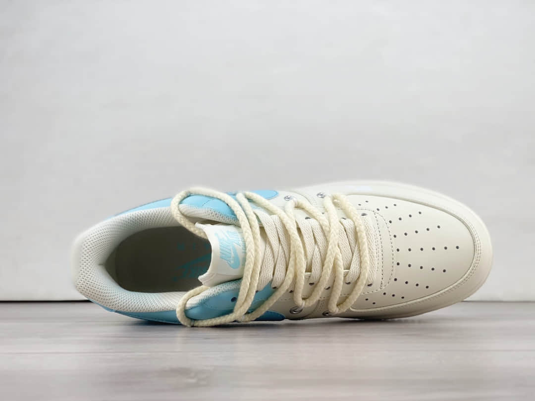 耐克Nike Air Force 1 Low纯原版本空军一号AF1二次元白蓝渐变低帮板鞋 莆田耐克货源 货号：DX2340-002