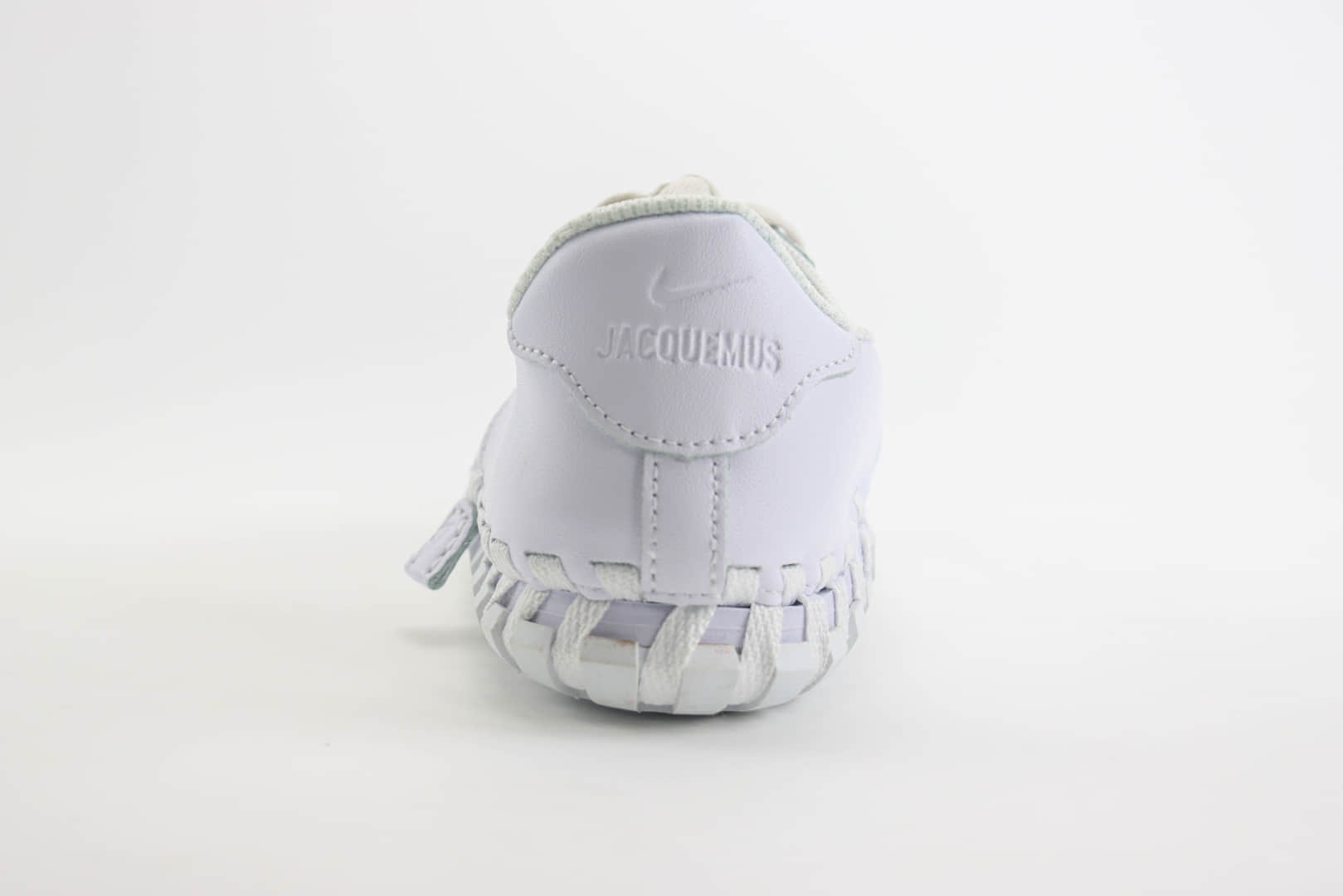 耐克Jacquemus x Nike J Force 1 Low纯原版本白色秀款编织英伦单鞋 莆田耐克工厂 货号：DR0424-100