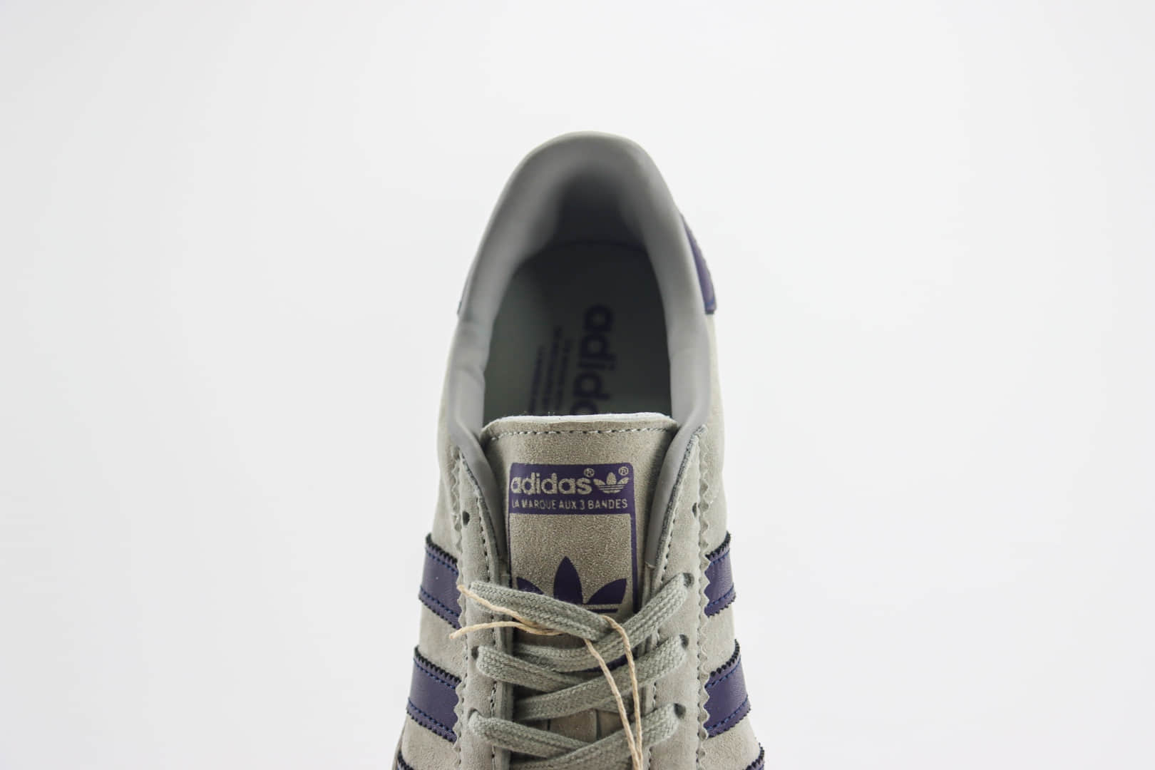 阿迪达斯adidas Originals Bermuda Trainers纯原版本百慕大系列灰紫德训鞋 莆田阿迪达斯货源 货号：JI4280