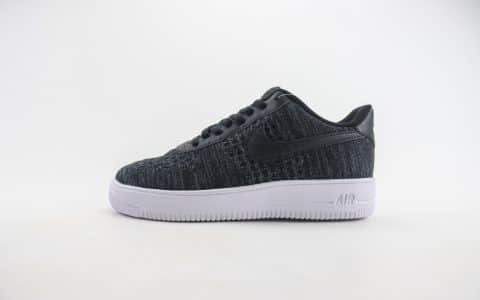 耐克Nike Air Force 1纯原版本空军一号AF1黑灰针织板鞋 莆田耐克工厂 货号：CI0051-300