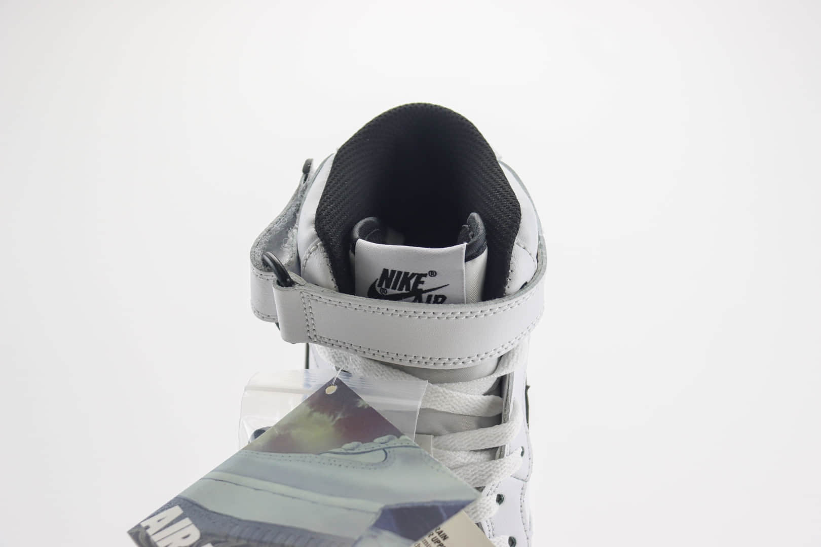 耐克Nike Air Force 1 Mid纯原版本空军一号中帮AF1白黑板鞋 莆田耐克货源 货号：DV0806-101