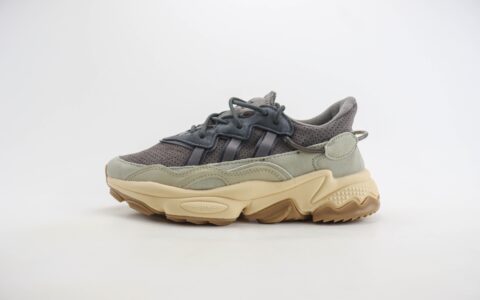 阿迪达斯adidas Ozweego TR纯原版本莫兰迪水管复古老爹鞋 莆田阿迪达斯货源 货号：IF8577