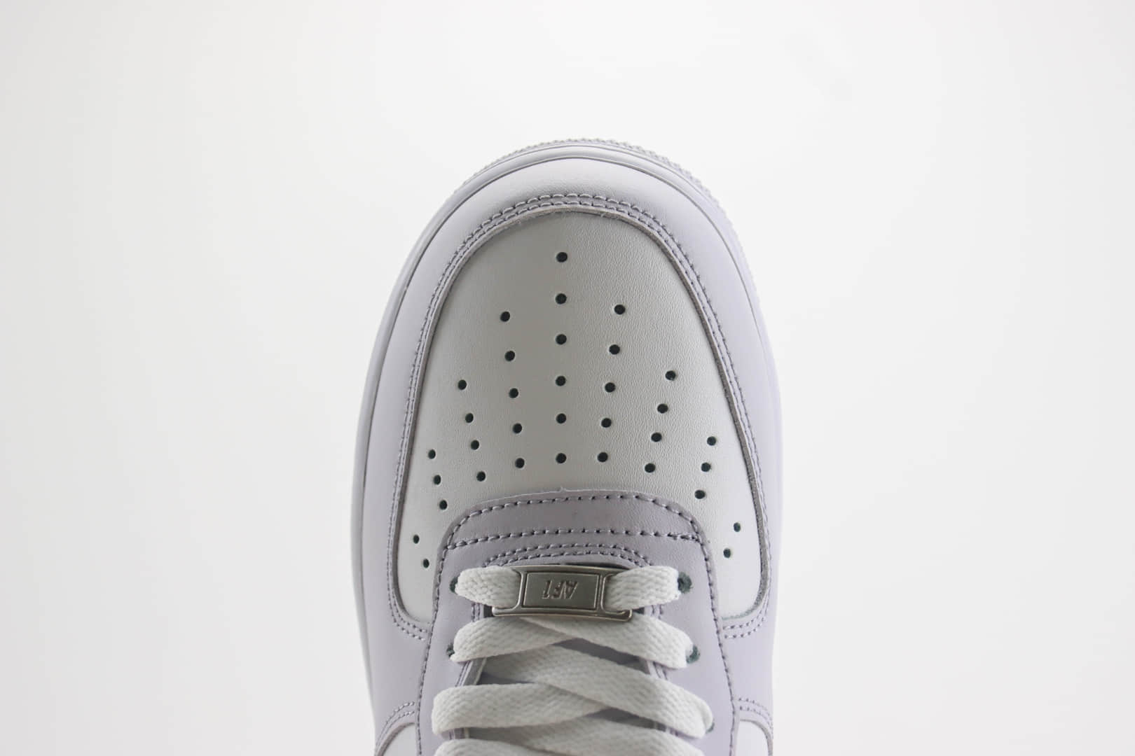 耐克Nike Air Force 1纯原版本低帮空军一号白灰紫色情人节签名款板鞋 莆田空军一号货源 货号：DY8899-004