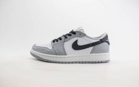 乔丹Air Jordan AJ1 Low Golf纯原版本低帮AJ1高尔夫白灰黑勾板鞋 莆田AJ1货源 货号：CZ0790-110