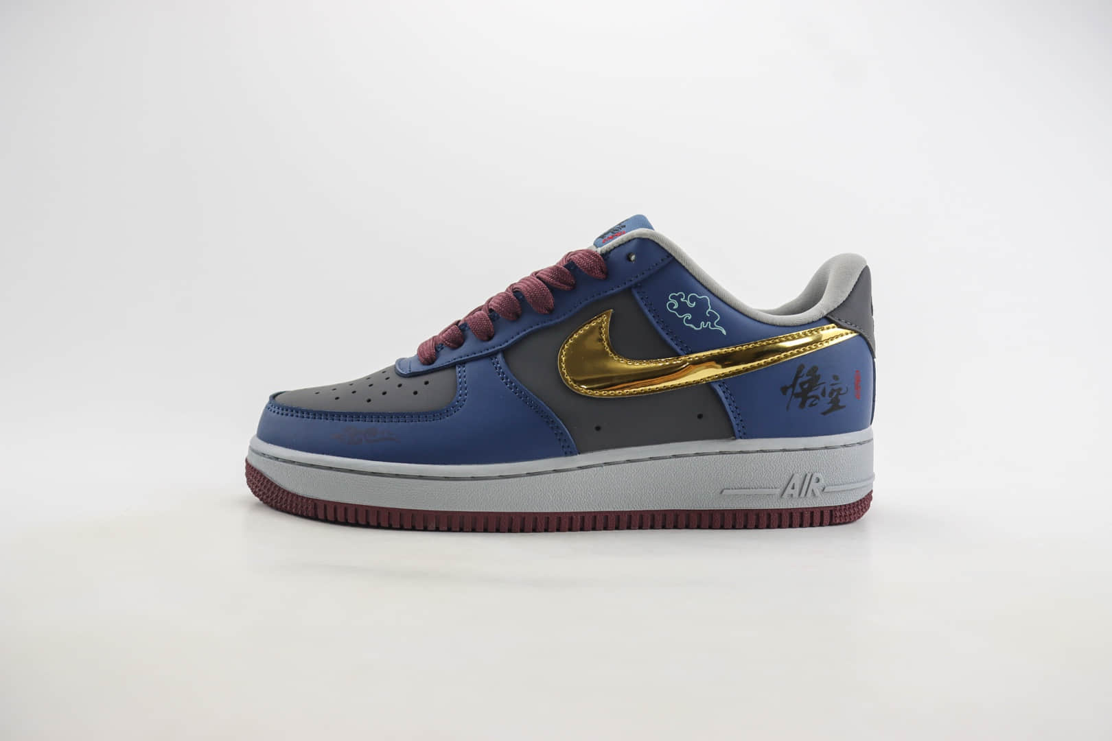 耐克Nike Air Force 1纯原版本低帮空军一号黑神话悟空定制配色板鞋 莆田空军一号货源 货号：CW2288-111