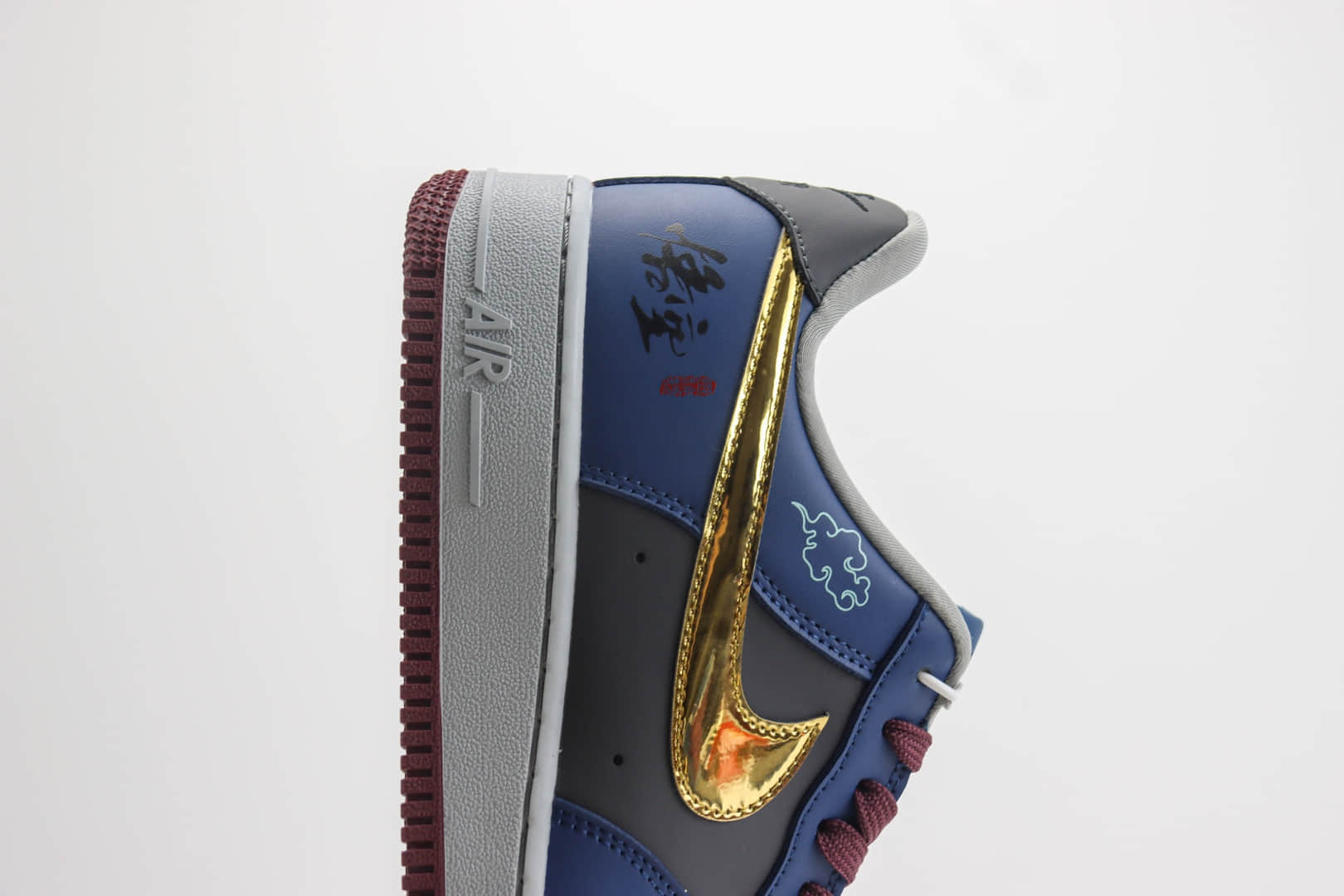 耐克Nike Air Force 1纯原版本低帮空军一号黑神话悟空定制配色板鞋 莆田空军一号货源 货号：CW2288-111