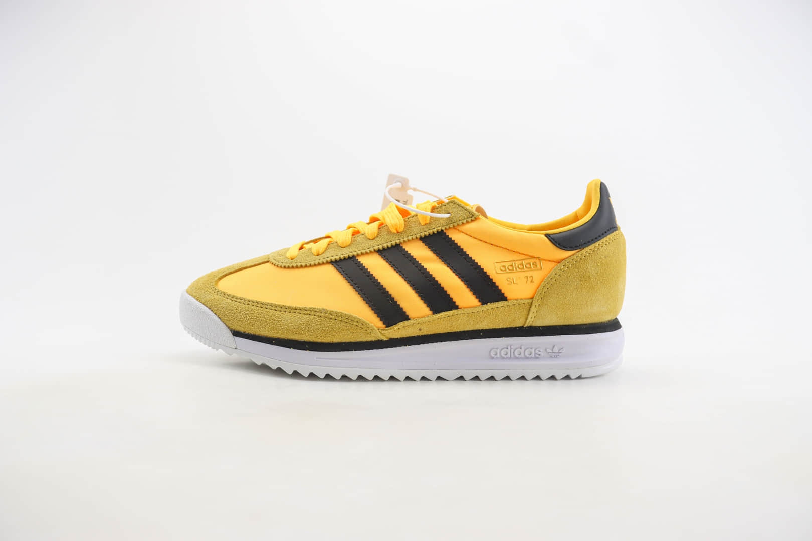 阿迪达斯Adidas Originals SL 72 RS（Reshaped）纯原版本白黄色复古慢跑鞋 莆田阿迪达斯货源 货号：IH7912