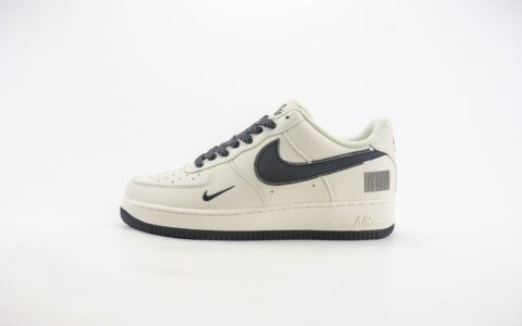 耐克Nike Air Force 1纯原版本空军一号AF1米黑色条纹码低帮板鞋 莆田耐克代理 货号：CU1836-962