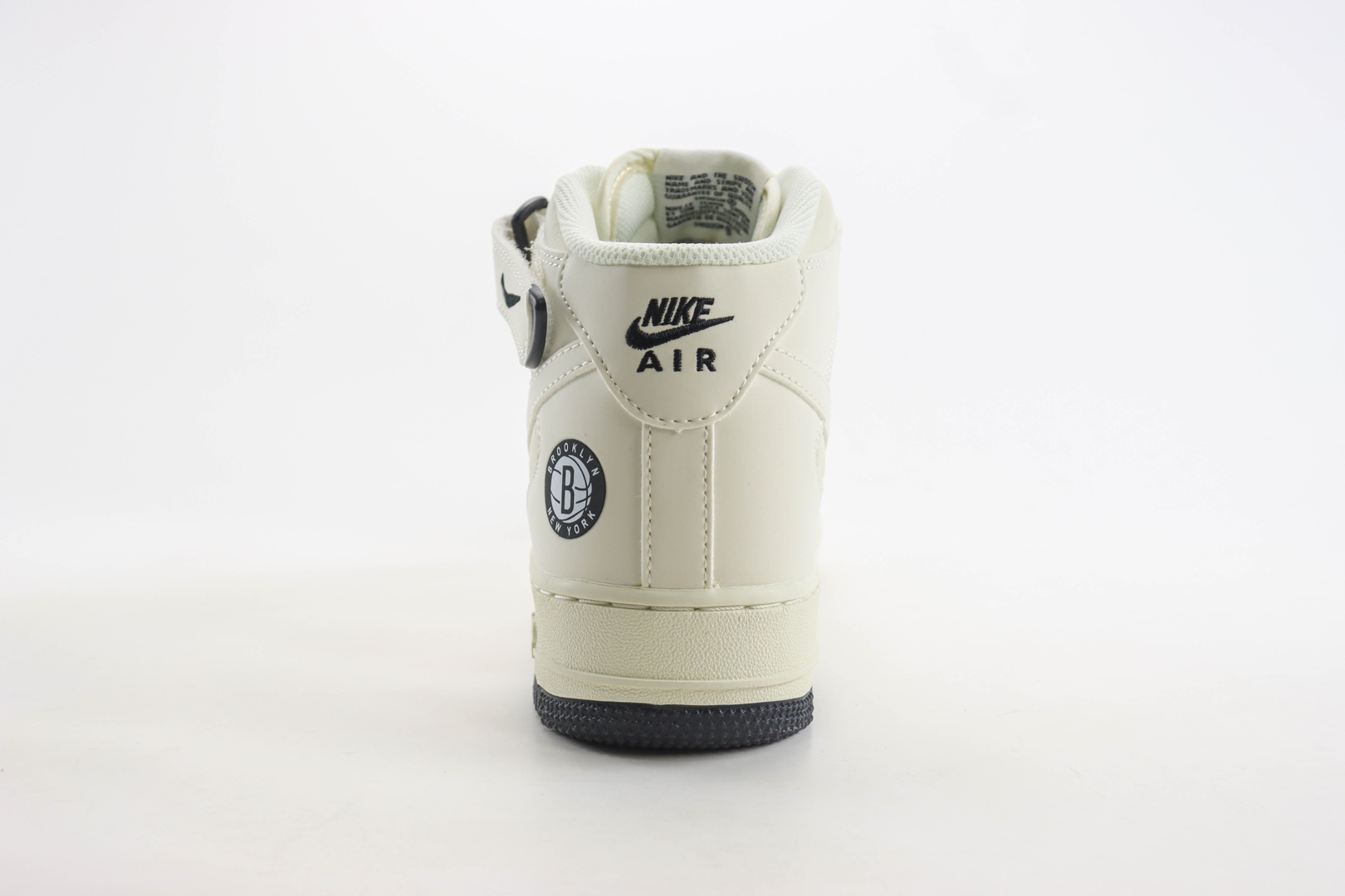 耐克Nike Air Force 1 Mid纯原版本空军一号AF1联名NBA白黑中帮板鞋 莆田耐克工厂 货号：NT2969-013